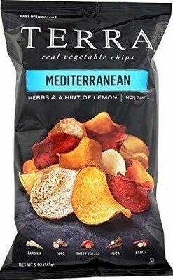 Mediterranean Garlic & Herbs Parsnip, Taro, Sweet Potato, Batata Real Vegetable Chips, Mediterranean