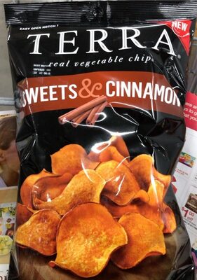 Sweets & Cinnamon, Sweet Potato Real Vegetable Chips, Sweets & Cinnamon