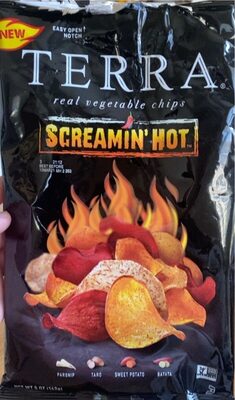 Screamin' Hot Real Vegetable Chips, Screamin' Hot