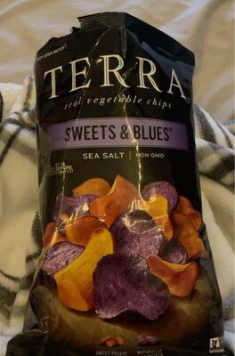 Sweets & Blues Sea Salt, Sweet Potato, Naturally Blue Potato Real Vegetable Chips, Sweets & Blues