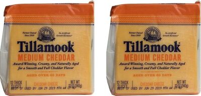 Medium Cheddar Farmstyle Thick Cut Cheese, Medium Cheddar