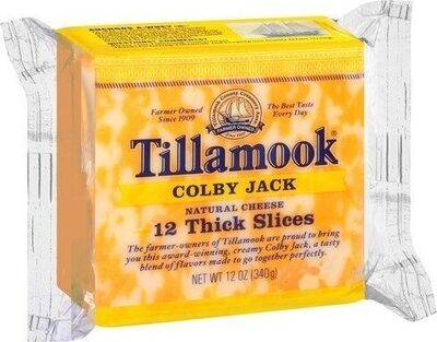 Colby & Monterey Jack Cheese Thick Slices, Colby Jack