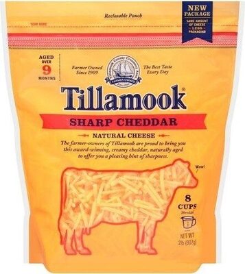 Sharp Farmstyle Thick Cut Shredded Cheddar Cheese, Sharp Cheddar