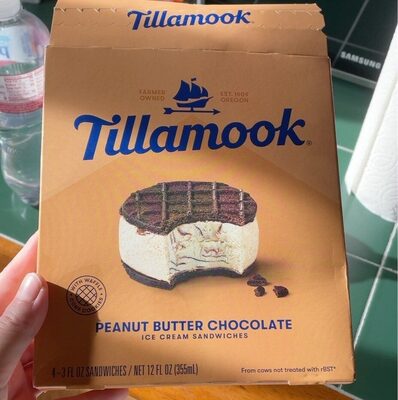 Peanut Butter Chocolate Ice Cream Sandwiches, Peanut Butter Chocolate