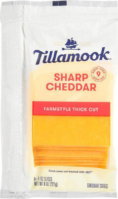 Sharp Cheddar Farmstyle Thick Cut Cheese, Sharp Cheddar