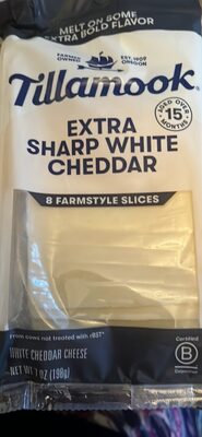 Extra Sharp White Cheddar Farm Style Thick Cut Cheese, Extra Sharp White Cheddar