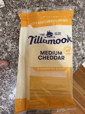 Medium Cheddar Farmstyle Thick Cut Cheddar Cheese, Medium Cheddar