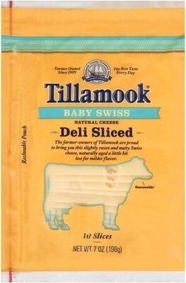 Baby Swiss Farmstyle Thick Cut Cheese, Baby Swiss