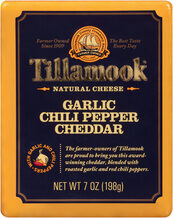 Natural Garlic Chili Pepper Cheddar Cheese