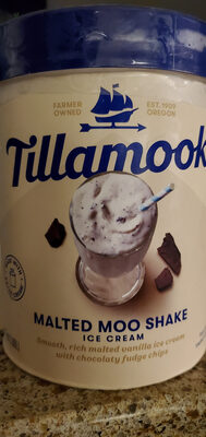 Really Creamy Ice Cream Malted Moo Shake, Vanilla And Crunchy Bits Of Milk Chocolate