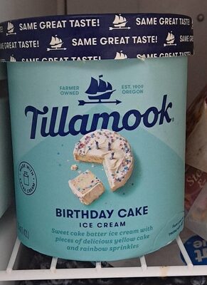 Birthday Cake Sweet Cake Batter Ice Cream With Pieces Of Delicious Yellow Cake And Rainbow Sprinkles, Birthday Cake