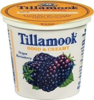 Oregon Marionberry Blended Good & Creamy Lowfat Yogurt, Oregon Marionberry