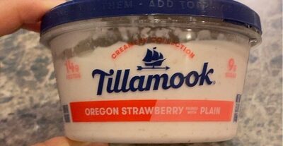Oregon Strawberry Paired With Plain Lowfat Yogurt, Oregon Strawberry Paired With Plain