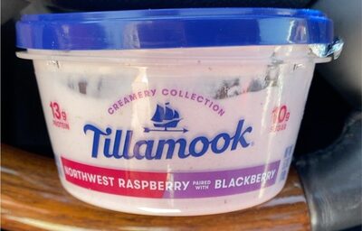 Northwest Raspberry Paired With Blackberry Lowfat Yogurt, Northwest Raspberry Paired With Blackberry