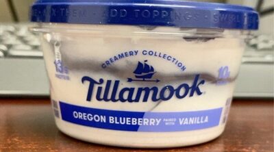 Oregon Blueberry Paired With Vanilla Lowfat Yogurt, Oregon Blueberry Paired With Vanilla