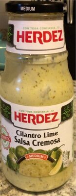 Medium Cilantro Lime Salsa Cremosa, Cilantro; Lime
