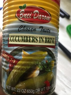 Bnei Darom Cucumbers In Brine, 19.8 Oz