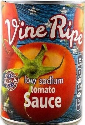 Vine Ripe Tomato Sauce Low Sodium 15oz