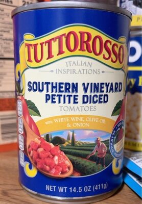 Southern Vineyard Petite Diced Tomatoes With White Wine, Olive Oil & Onion, White Wine, Olive Oil & Onion