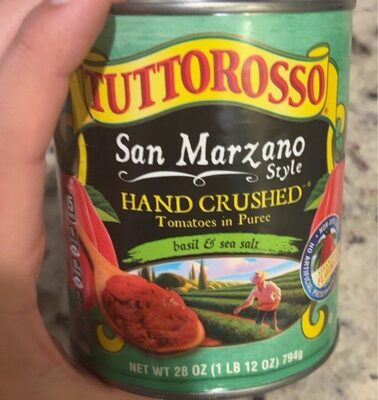 San Marzano Style Hand Crushed In Puree Tomatoes