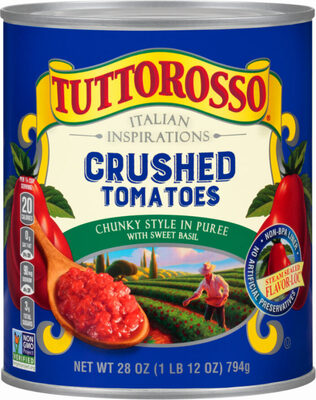 Chunky Style In Puree With Sweet Basil Crushed Tomatoes, Chunky Style