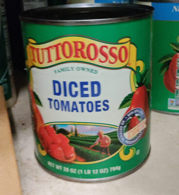 Tuttorosso Green 28oz. Diced Tomatoes in Juice