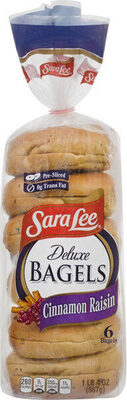 Cinnamon Raisin Deluxe Bagels, Cinnamon Raisin