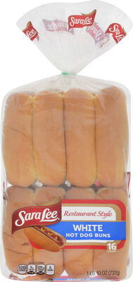 White Hot Dog Buns, White
