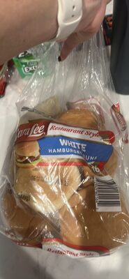 White Hamburger Buns, White