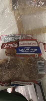 Sesame Seed Gourmet Hamburger Buns, Sesame Seed