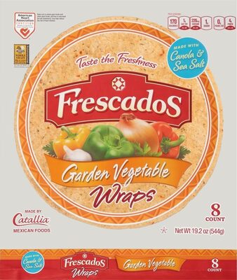Garden Vegetable Flavored Wraps, Garden Vegetable