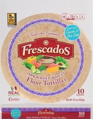 100% Whole Grain Flour Tortillas, 100% Whole Grain Flour