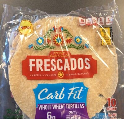 Whole Wheat Carb Fit Tortillas, Whole Wheat