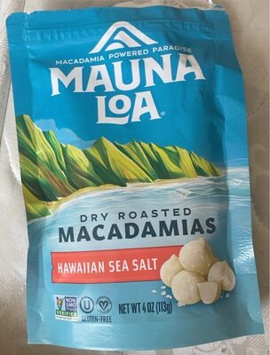 Hawaiian Sea Salt Dry Roasted Macadamias, Hawaiian Sea Salt