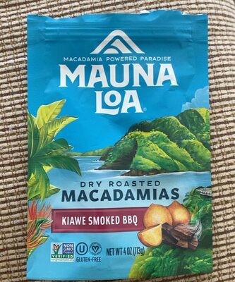 Kiawe Smoked BBQ Dry Roasted Macadamias, Kiawe Smoked BBQ Dry Roasted