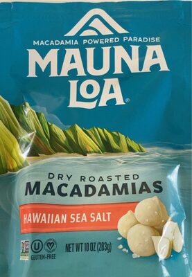 Hawaiian Sea Salt Dry Roasted Macadamias, Hawaiian Sea Salt Dry Roasted