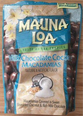 Milk Chocolate Coconut Macadamias, Milk Chocolate Coconut