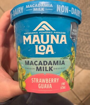 Strawberry Guava Macadamia Milk Frozen Dessert, Strawberry Guava