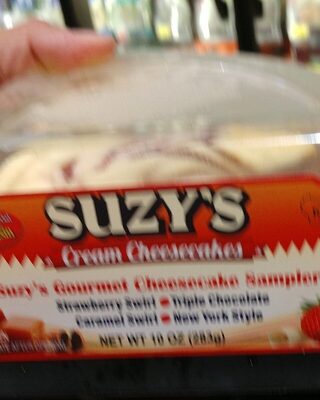 Strawberry Swirl, Triple Chocolate, Caramel Swirl, New York Style Cream Cheesecakes, Strawberry Swirl, Triple Chocolate, Caramel Swirl, New York Style