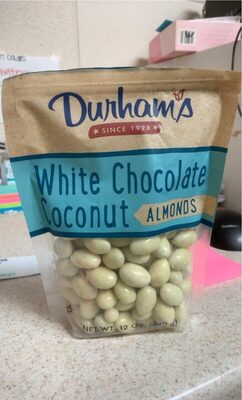 White Chocolate Coconut Almonds, White Chocolate Coconut