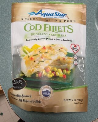 Boneless, Skinless Wild Caught Cod Fillets