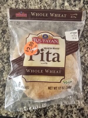 Whole Wheat Pita Hearth Baked Loaves, Whole Wheat
