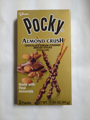 Almond Crush Chocolate Cream Covered Biscuit Sticks, Almond Crush