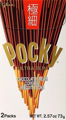 Chocolate Cream Covered Ultra Slim Biscuit Sticks, Chocolate Cream Covered
