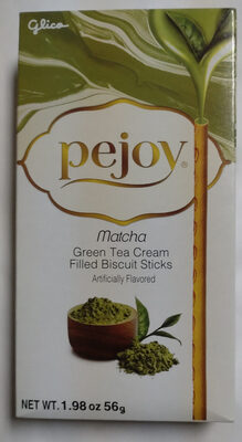 Matcha Green Tea Cream Filled Biscuit Sticks, Matcha