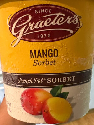 Mango French Pot Sorbet, Mango