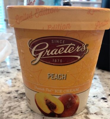 Peach French Pot Ice Cream, Peach