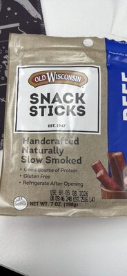Beef Sausage Snack Sticks, Beef