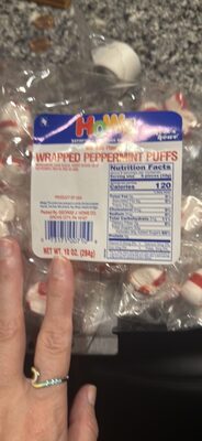 Peppermint Flavored Wrapped Puffs, Peppermint