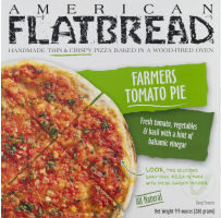Bruschetta-Inspired Farmers' Tomato Pie With Homemade Tomato Sauce, Fresh Plum Tomatoes, Red Onion, Garlic, Basil, Parsley, & Balsamic Vinegar Handmade, Wood-Fired, Thin & Crispy Pizza, Bruschetta-Inspired Farmers' Tomato Pie